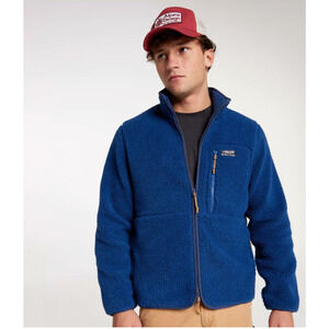 Alpine Design Mens M Sherpa Full Zip fleece mountain lake blue NWT MSRP 98